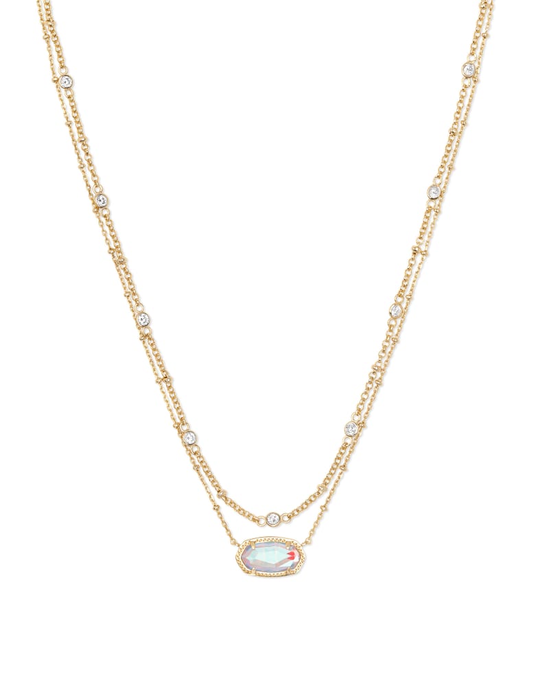 Kendra Scott Elisa Crystal Multi Layer Necklace