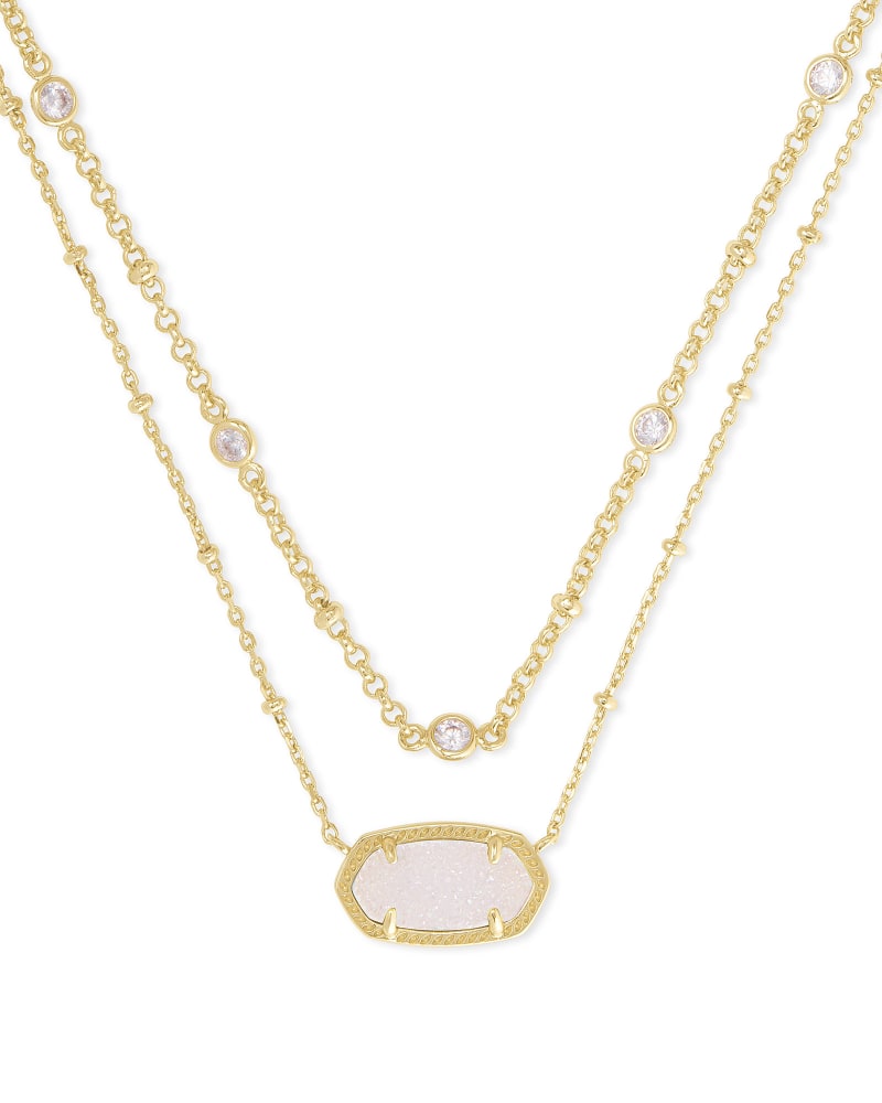 Kendra Scott Elisa Crystal Multi Layer Necklace