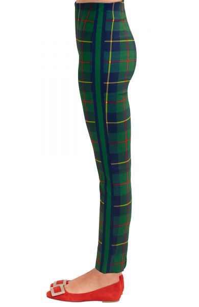 Gretchen Scott - Plaidly Cooper Classic Green Multi Pull On Pant