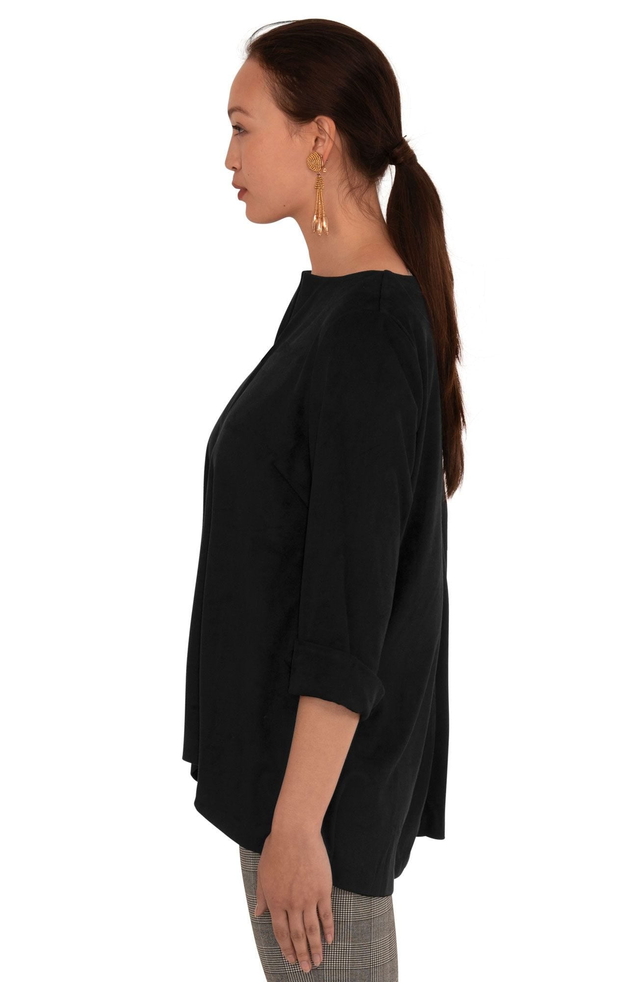 Gretchen Scott Black Swing Top