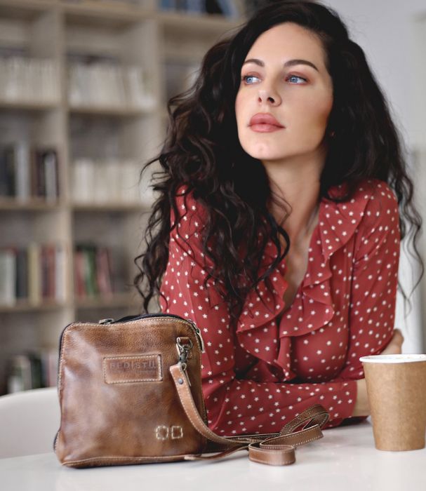 Bedstu Ventura Handbag in Tan Rustic Mason